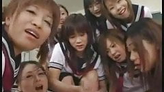 Asian School Girls Going Out With A Teacher