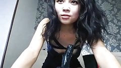 Asian school girl wanna bigger cock in her